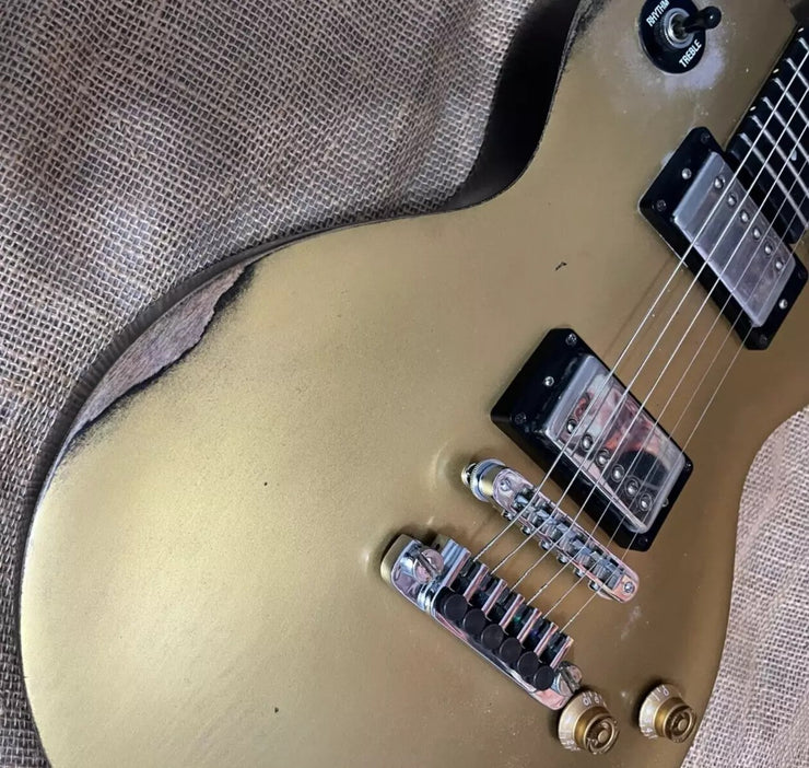 Vintage Gibson 1987 Aged/ Relic LP Studio/ Gold Top Restoration/ Tim Shaws/Video /SOLD