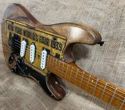 Jacobs Guitars Strat Style. Hand made in the USA Barncaster 200 year old wood/ VIDEO
