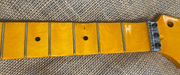 Jacobs Guitars Strat Replacement Neck Full scalloped 24 Frets. / Yellow Nitro Finish